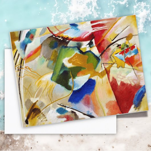 の絵画とグリーンセンターby Wassily Kandinsky ポストカード