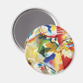 の絵画とグリーンセンターby Wassily Kandinsky マグネット (正面/裏面)