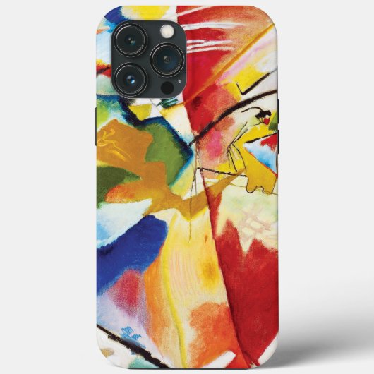 の絵画とグリーンセンターby Wassily Kandinsky Case-Mate iPhoneケース (裏面)