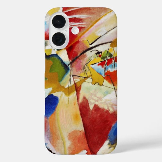 の絵画とグリーンセンターby Wassily Kandinsky Case-Mate iPhoneケース (裏面)