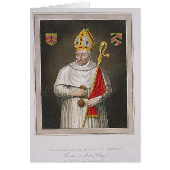 の絵画の後のウォルターde Merton (d.1277)、 (正面)