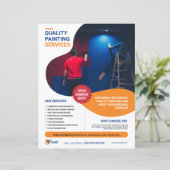 の絵画サービスフライヤーテンプレート (スタンド正面)
