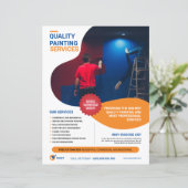 の絵画サービスフライヤーテンプレート (スタンド正面)