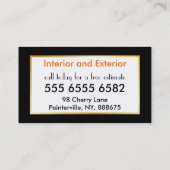 の絵画サービス予算カラフル値新しいキューブ 名刺 (裏面)