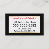 の絵画サービス予算値の新しカラフルいキューブ 名刺 (裏面)