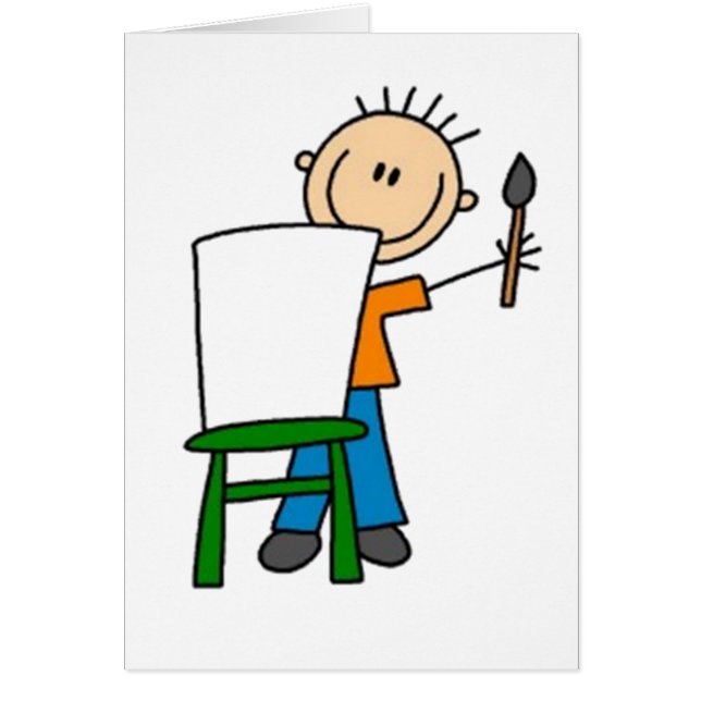 の絵画ステッキ像 (正面)