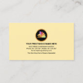 の絵画ツールブラシパステルの色 名刺 (裏面)