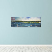 の絵画ノースポートハーバーN.Y再現 キャンバスプリント (インサイチュ (ウッドフロア))