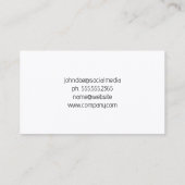 の絵画ハウスロゴ |ハンドツール |メタリック縁ど 名刺 (裏面)