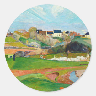 の絵画バイGauguinスタイリッシュArt ラウンドシール