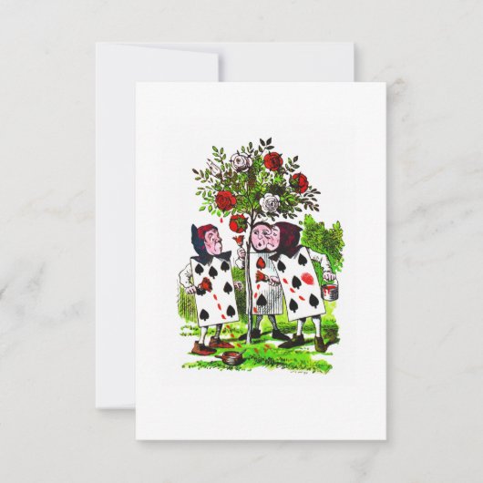 の絵画バラレッド – 招待状/ RSVP 招待状 (正面)