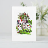 の絵画バラレッド – 招待状/ RSVP 招待状 (スタンド正面)