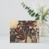 の絵画バラ ポストカード (スタンド正面)