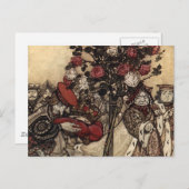 の絵画バラ ポストカード (正面/裏面)