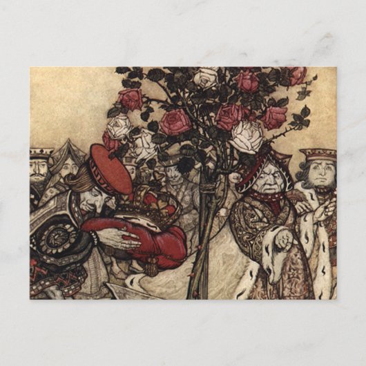 の絵画バラ ポストカード (正面)