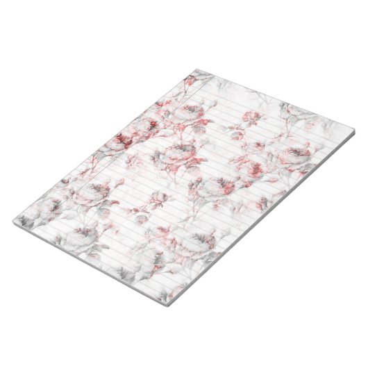 の絵画バラRed Legal Notepad ノートパッド (アングル)