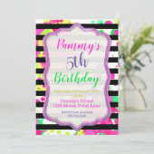 の絵画パーティの招待状,アートパーティー,招待状 招待状 (スタンド正面)