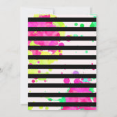 の絵画パーティの招待状,アートパーティー,招待状 招待状 (裏面)