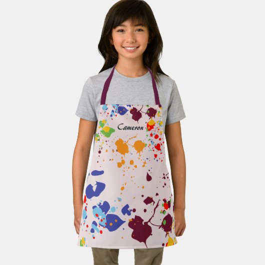 の絵画パーティーの飛びカラフル散 エプロン (インサイチュ)