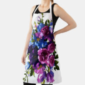 の絵画フローラスプレーの色の背景 エプロン (インサイチュ)