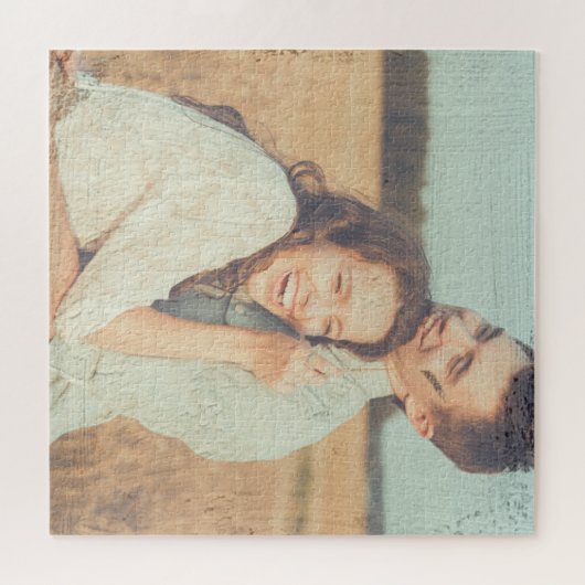 の絵画ブラシストロークの重ね合わせカスタム写真 ジグソーパズル (横)