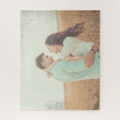 の絵画ブラシストロークの重ね合わせカスタム写真 ジグソーパズル (縦)