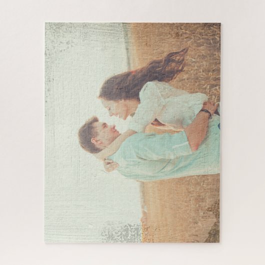 の絵画ブラシストロークの重ね合わせカスタム写真 ジグソーパズル (縦)