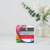 の絵画会社 |プロフェッショナル カラフル スクエア名刺 (スタンド正面)