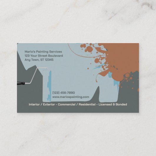 の絵画会社 名刺 (裏面)