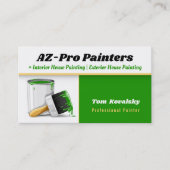 の絵画会社 | AZ-Proペインターズグリーン 名刺 (正面)