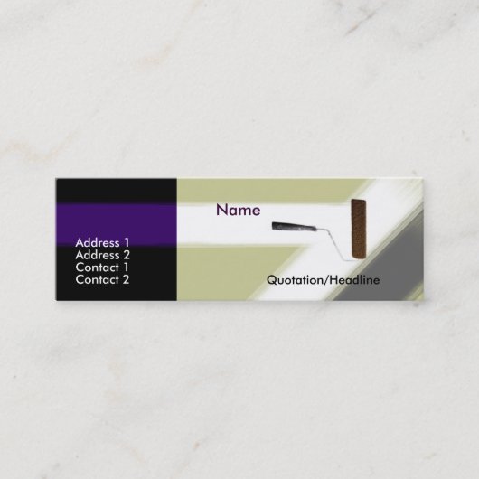 の絵画名刺 スキニー名刺 (正面)