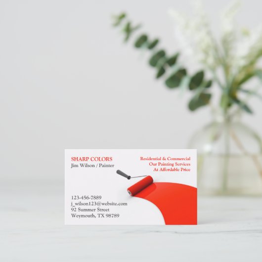 の絵画名刺 名刺 (スタンド正面)