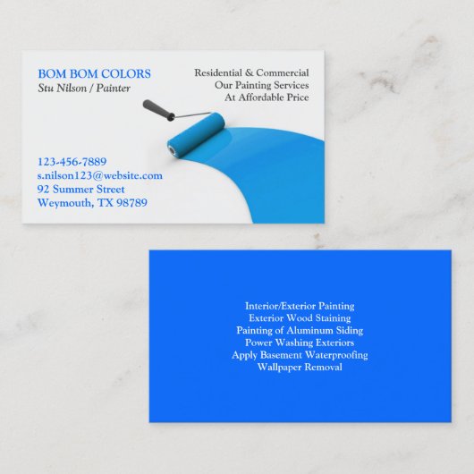 の絵画名刺 名刺 (正面/裏面)