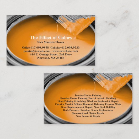 の絵画名刺 名刺 (正面/裏面)