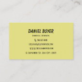 の絵画名刺 名刺 (裏面)