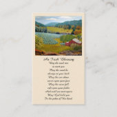 の絵画悔やみや弔慰記念祈りの言葉カード 名刺 (正面)