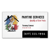 の絵画業務 |画家 マグネット名刺 (正面)