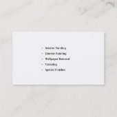 の絵画業務 |画家 名刺 (裏面)