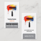 の絵画業務 |画家 名刺 (正面/裏面)