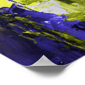 の絵画波打ったウォールアートだ ポスター (角)