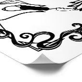 の絵画爪、 ネイルポーランドは芸術 ポスター (角)