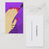 の絵画爪、 ネイル爪、 ネイル技術名刺 予約カード (正面/裏面)