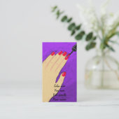 の絵画爪、 ネイル爪、 ネイル技術名刺 予約カード (スタンド正面)