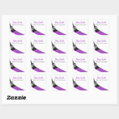 の絵画画家サービス会社ブラシパープル スクエアシール (シート)