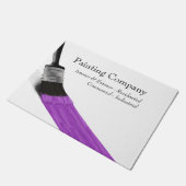 の絵画画家サービス会社ブラシパープル ドアマット (アングル)