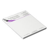 の絵画画家サービス会社ブラシパープル ノートパッド (アングル)