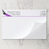 の絵画画家サービス会社ブラシパープル ペーパーパッド (折り畳み)