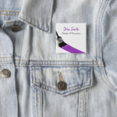 の絵画画家サービス会社ブラシパープル 缶バッジ (インサイチュ)