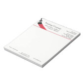 の絵画画家サービス会社ブラシレッド ノートパッド (回転)