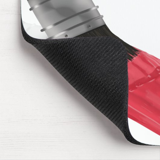 の絵画画家サービス会社ブラシレッド マウスパッド (コーナー)